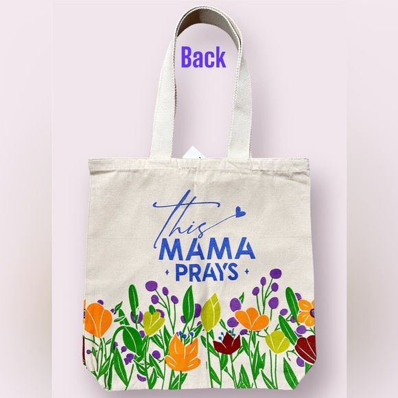 Canvas Tote “This MAMA Prays” - Picture 2 of 3